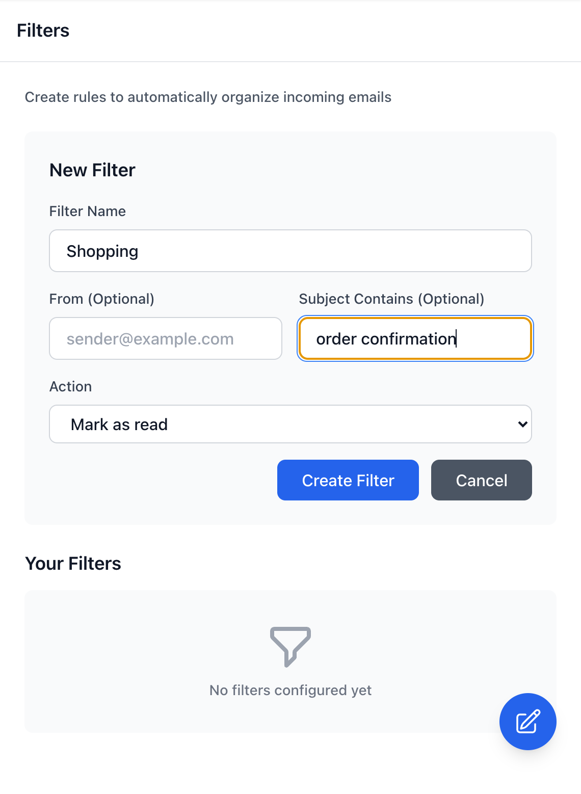Email Filters